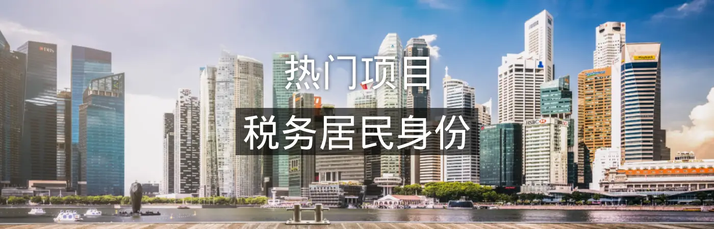 新加坡及⻢来西亚税务居⺠⾝份
